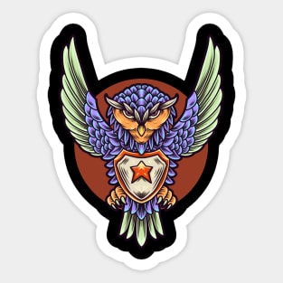 chibi owl guardian Sticker